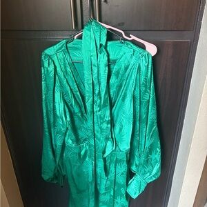 City Chic Vibrant Green dress